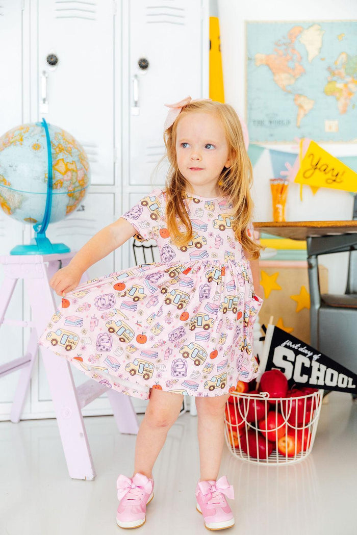 Playground Princess S/S Pocket Twirl Dress-Mila & Rose ®