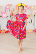 Polka Dot Party S/S Pocket Twirl Dress-Mila & Rose ®