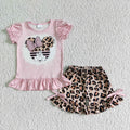 (Promotion)Short sleeve ruffles shorts summer outfits GSSO0062