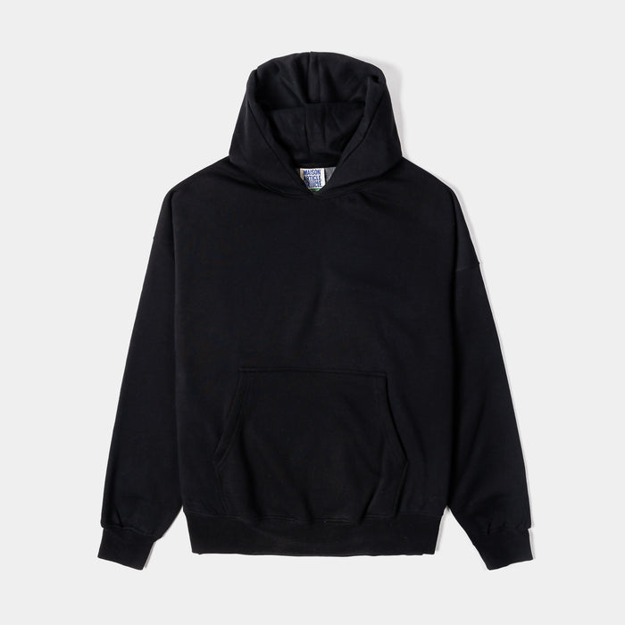 Pullover Fleece Mens Hoodie (Black)