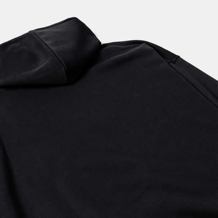 Pullover Fleece Mens Hoodie (Black)