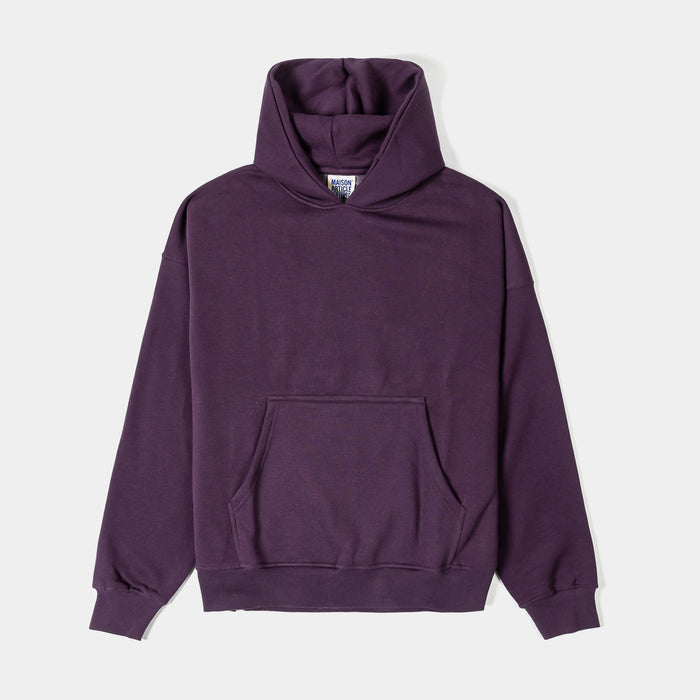 Pullover Fleece Mens Hoodie (Purple)