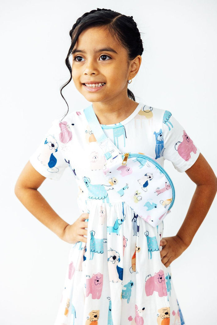 (S) Puppy Pals S/S Pocket Twirl Dress-Mila & Rose ®