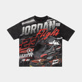 Raceway Grade School Short Sleeve Shirt (Gray/Red)
