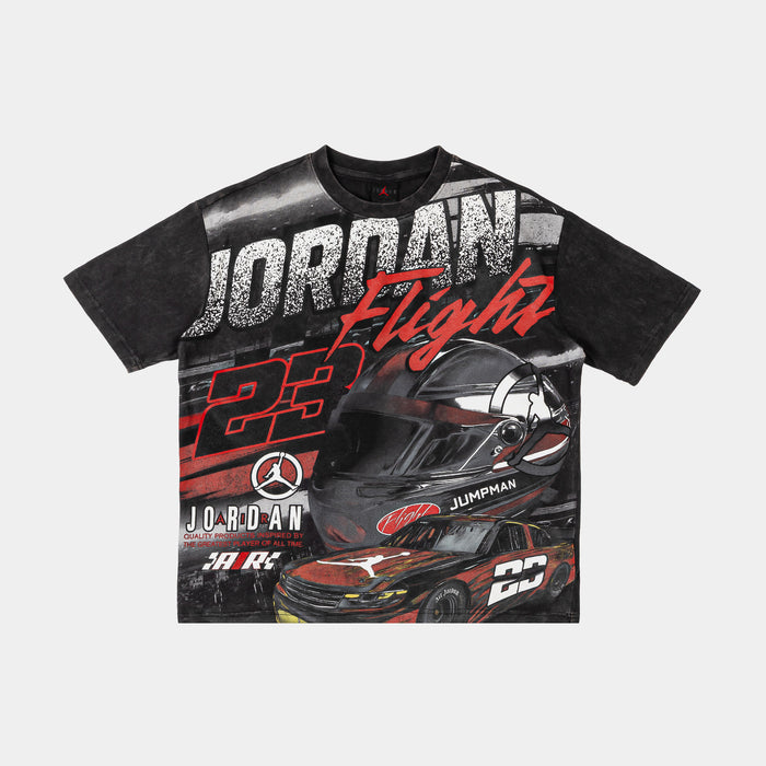 Raceway Grade School Short Sleeve Shirt (Gray/Red)