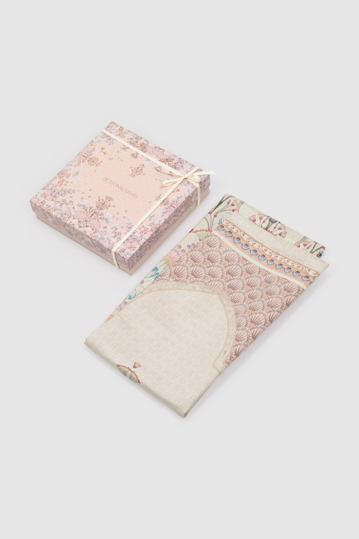raya hampers in desert by buttonscarves prayer mat detail