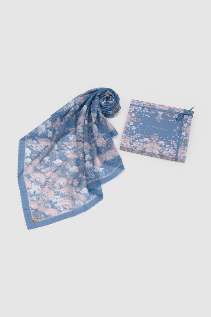 raya hampers in oasis by buttonscarves scarf detail