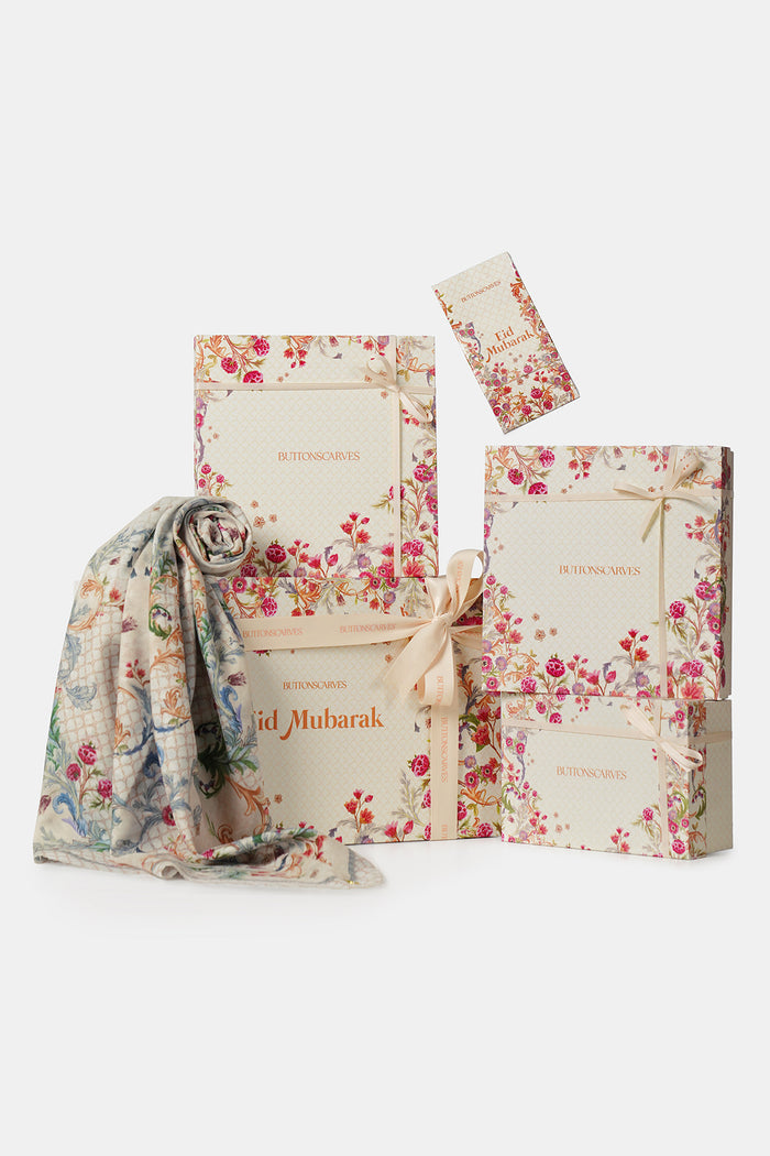 raya hampers in vanilla by buttonscarves