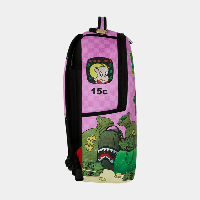 Richie Rich Mens Backpack (Pink/Green)