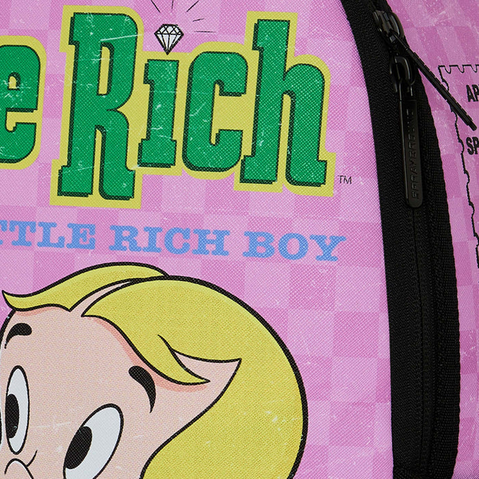 Richie Rich Mens Backpack (Pink/Green)
