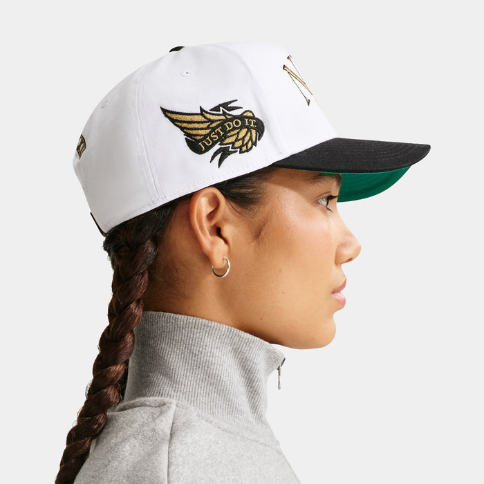 Rise Structured A Frame Mens Hat (White/Black)