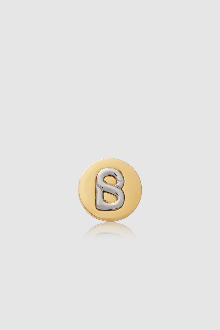 Round Pin Brooch 02 - Gold/Silver