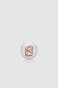 Round Pin Brooch 02 - Silver/Rose Gold