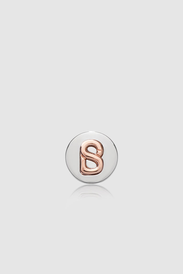 Round Pin Brooch 02 - Silver/Rose Gold