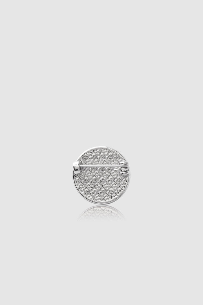 Round Pin Brooch 02 - Silver/Rose Gold