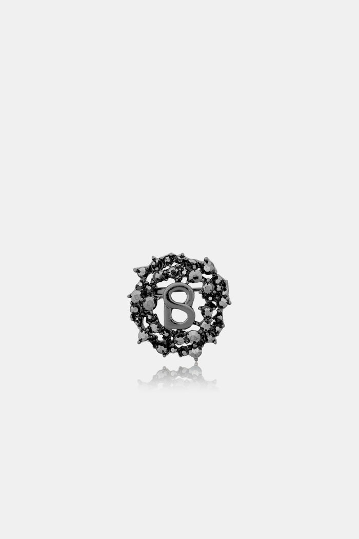 Round Pin Brooch Package 02 - Hematite