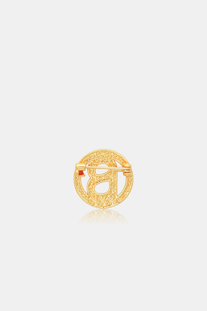 Round Pin Brooch Package 03 - Gold