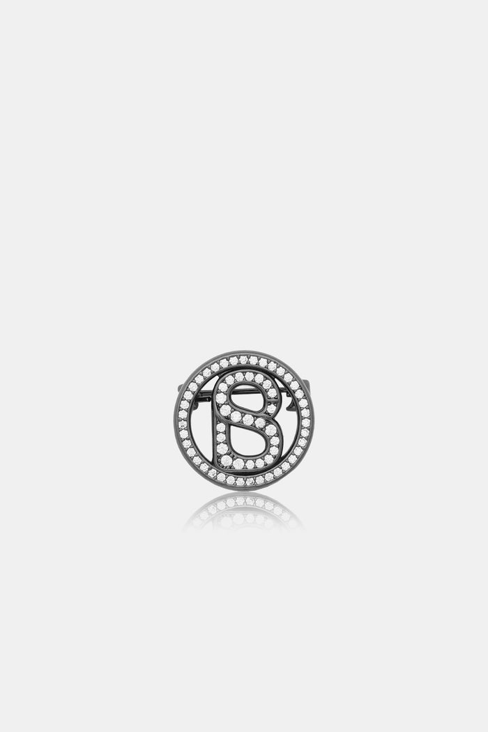 Round Pin Brooch Package 03 - Hematite