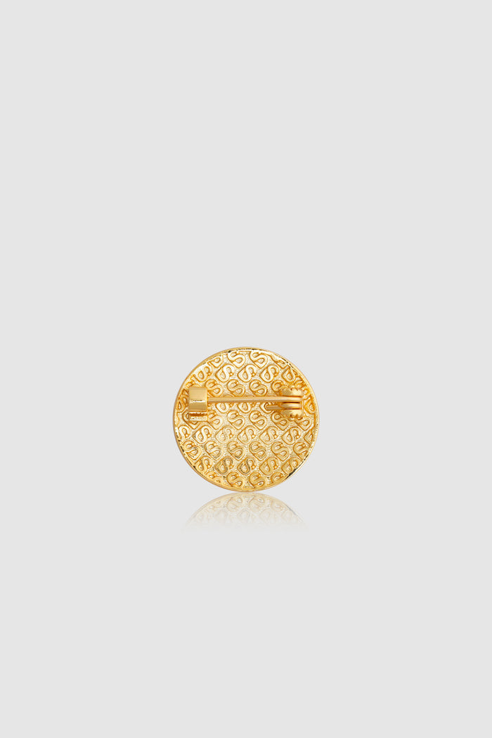 Round Pin Brooch Package 04 - Gold