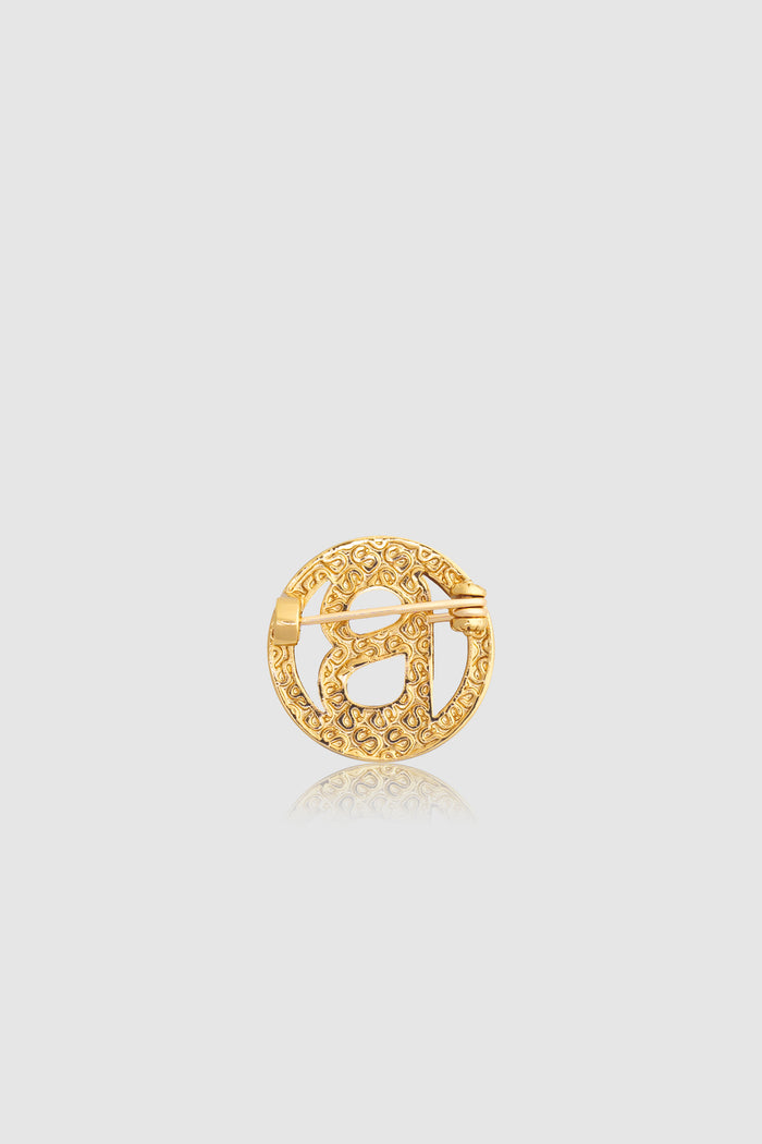 Round Pin Brooch Package 04 - Gold