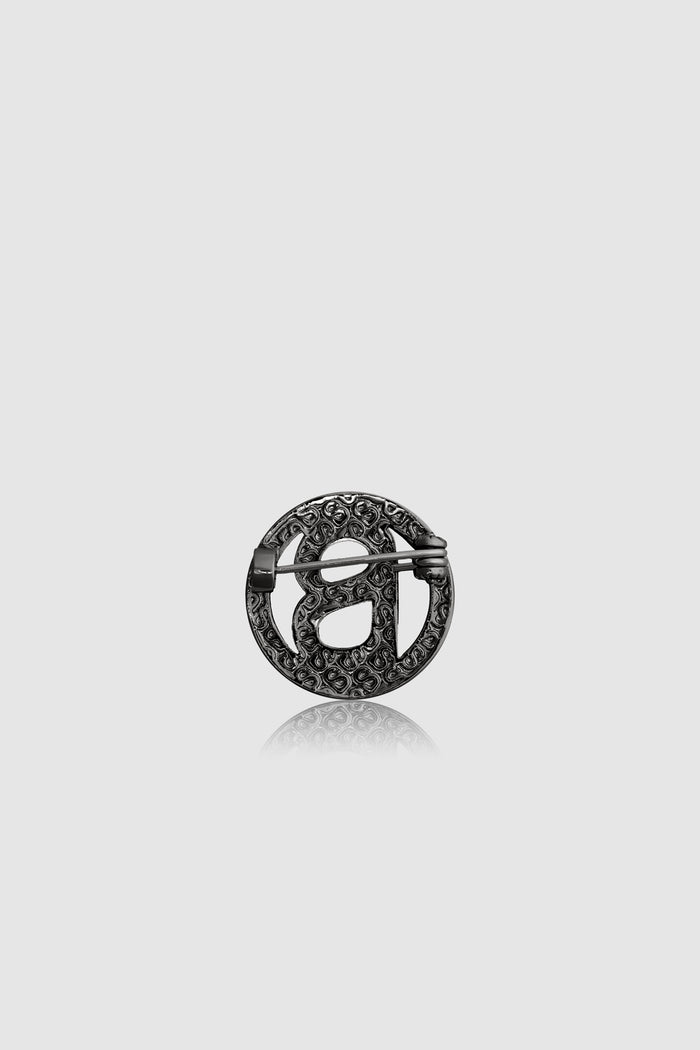 Round Pin Brooch Package 04 - Hematite