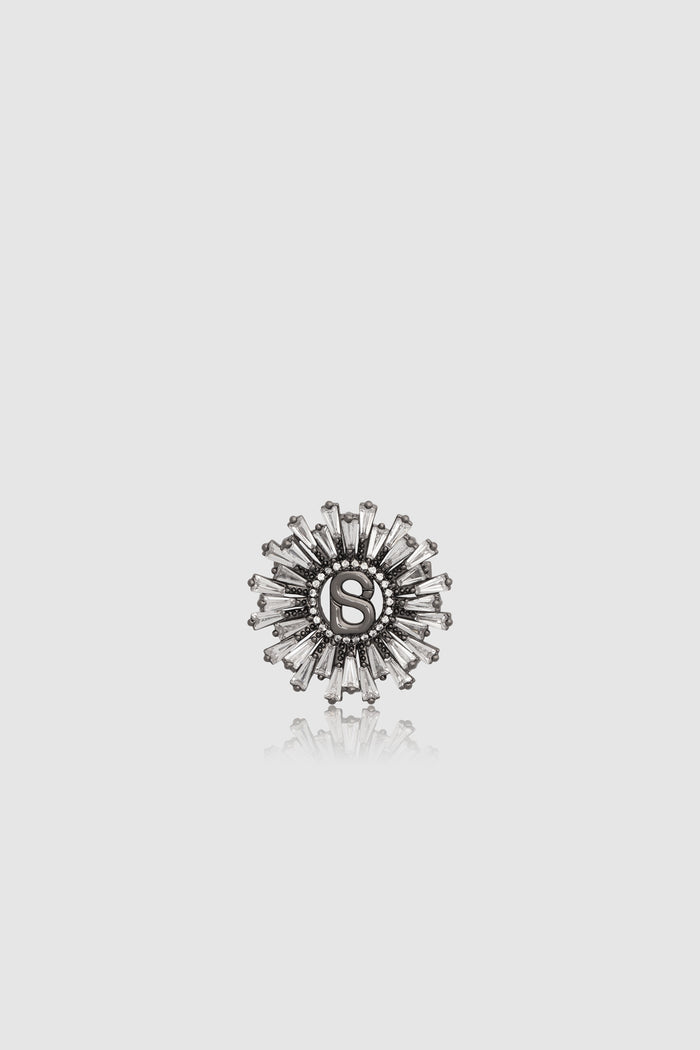 Round Pin Brooch Package 05 - Hematite