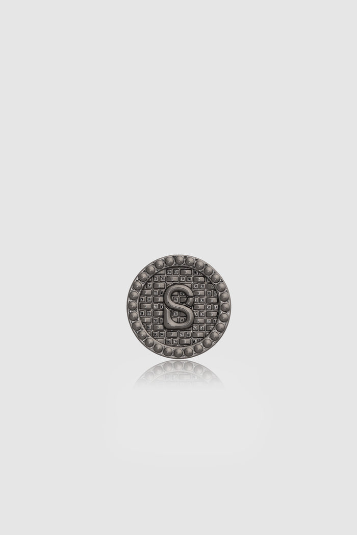 Round Pin Brooch Package 05 - Hematite