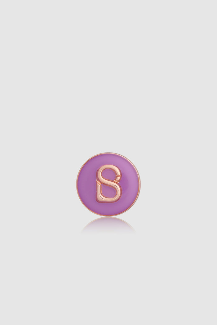 round pin brooch package 06 in aurora by buttonscarves with purple colour front view