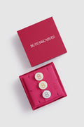 round pin brooch package 06 in white by buttonscarves