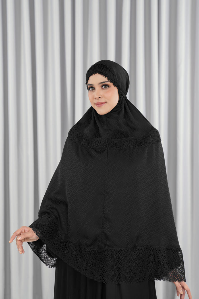safa bergo in black by buttonscarves