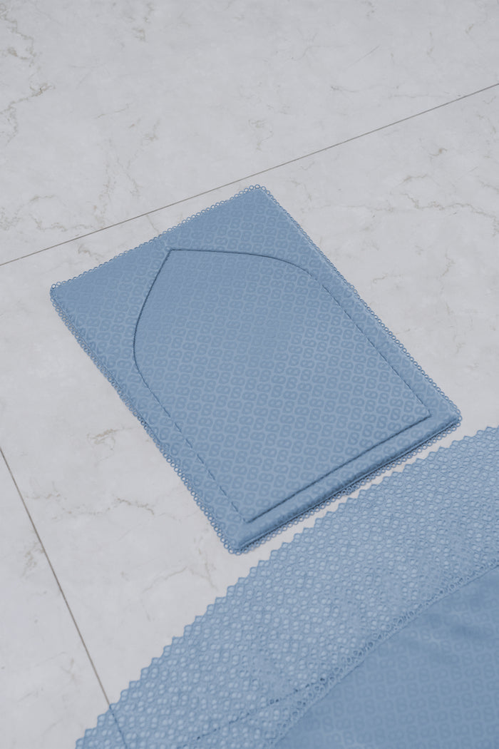 safa kids prayer robe in blue by buttonscarves prayer mat