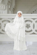 safa kids prayer robe in broken white by buttonscarves