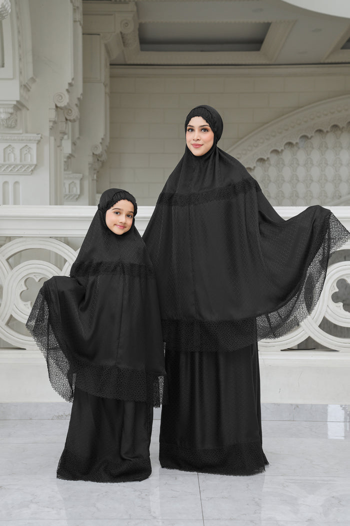 safa prayer robe in black by buttonscarves with safa prayer robe