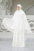 safa prayer robe in broken white by buttonscarves