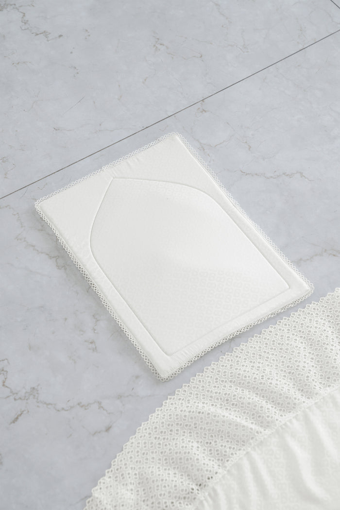 safa prayer robe in broken white by buttonscarves prayer mat