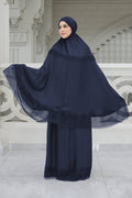 safa prayer robe in navy by buttonscarves