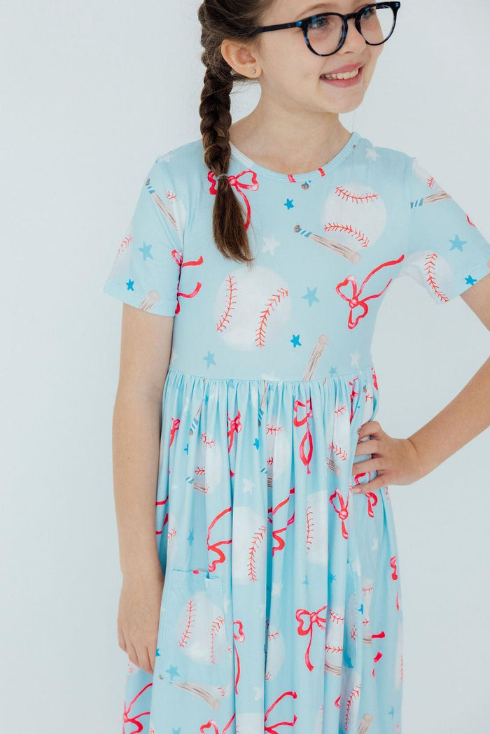 SALE Grand Slam Glam S/S Pocket Twirl Dress-Mila & Rose ®