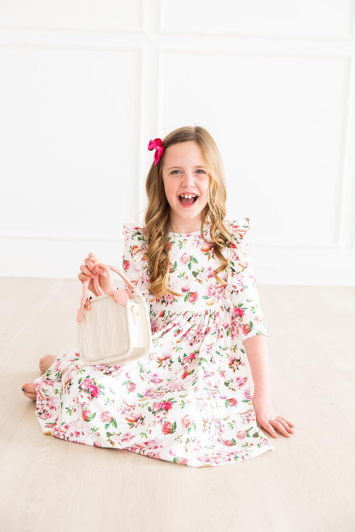 SALE Macarons & Tea Ruffle Twirl Dress-Mila & Rose ®