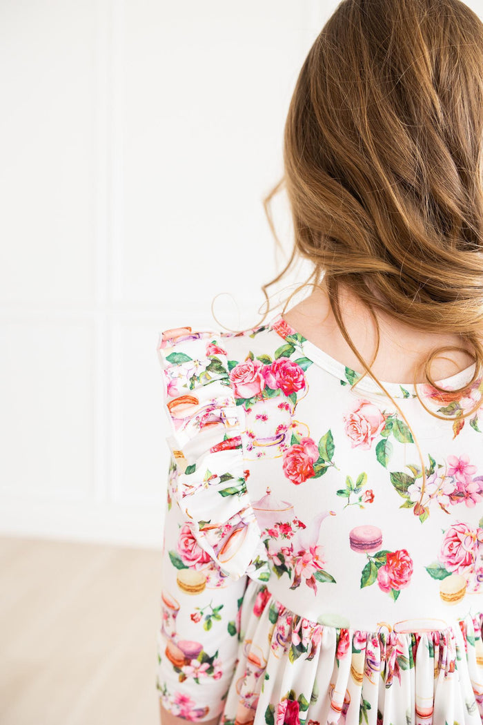 SALE Macarons & Tea Ruffle Twirl Dress-Mila & Rose ®
