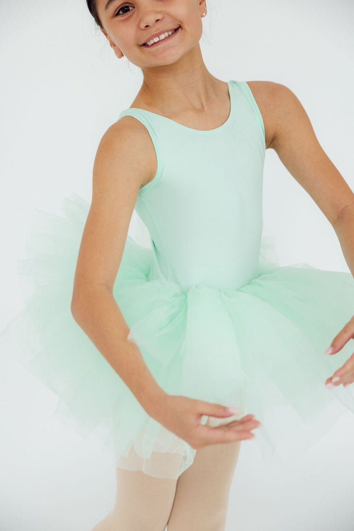 SALE Pastel Green Tank Tutu Leotard-Mila & Rose ®