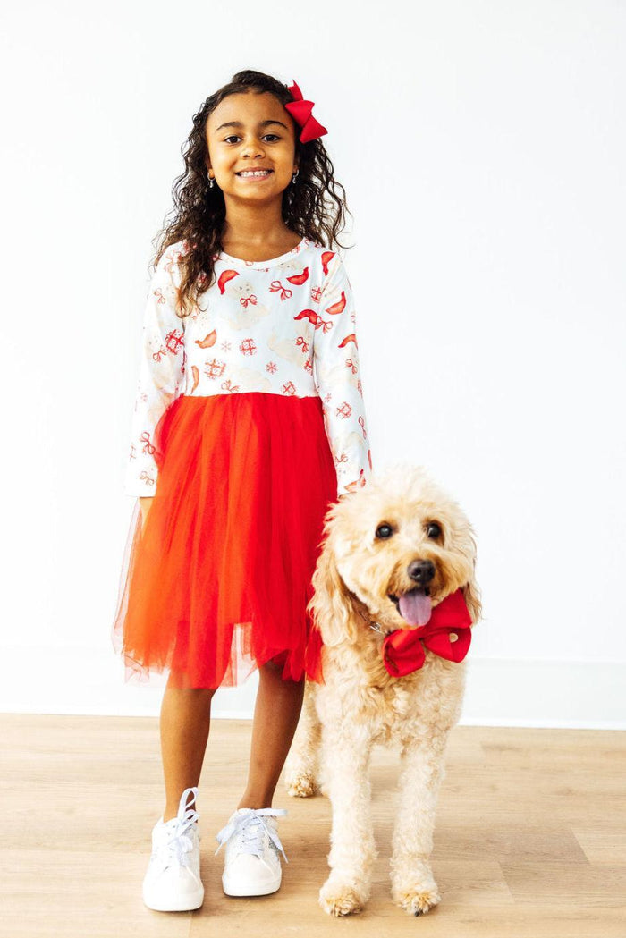 SALE Santa Paws L/S Tutu Dress-Mila & Rose ®