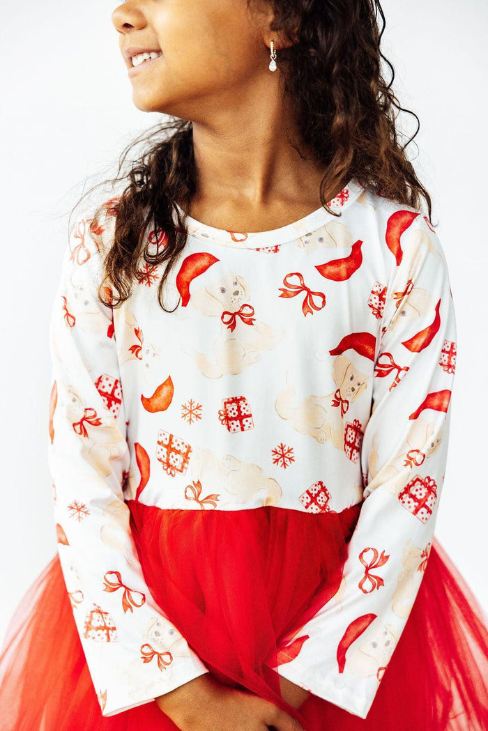 SALE Santa Paws L/S Tutu Dress-Mila & Rose ®