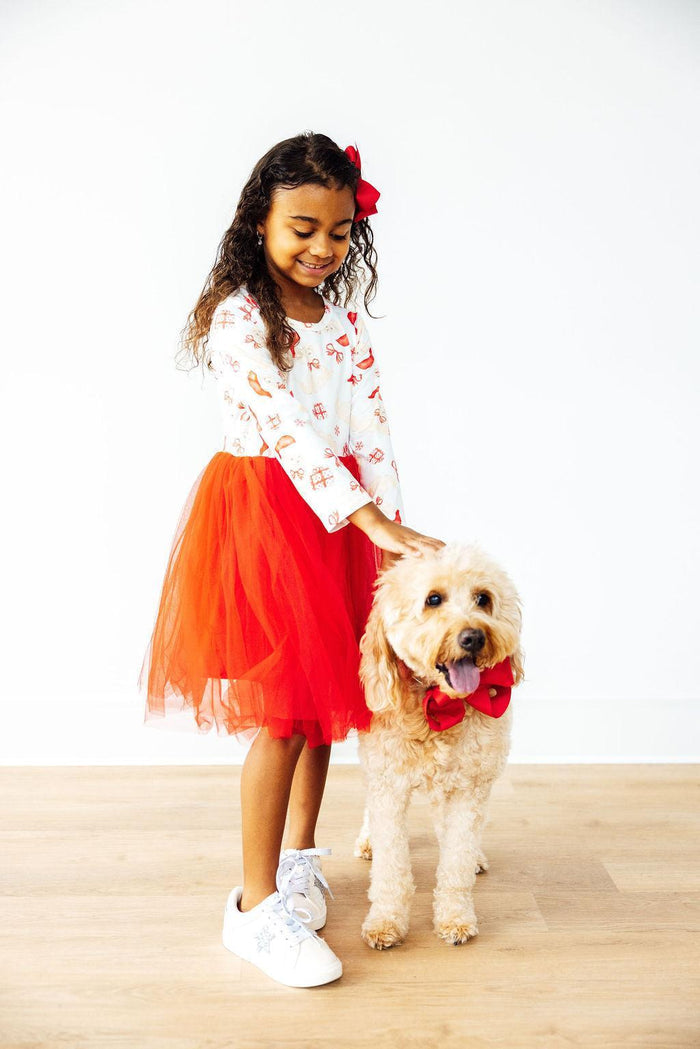 SALE Santa Paws L/S Tutu Dress-Mila & Rose ®