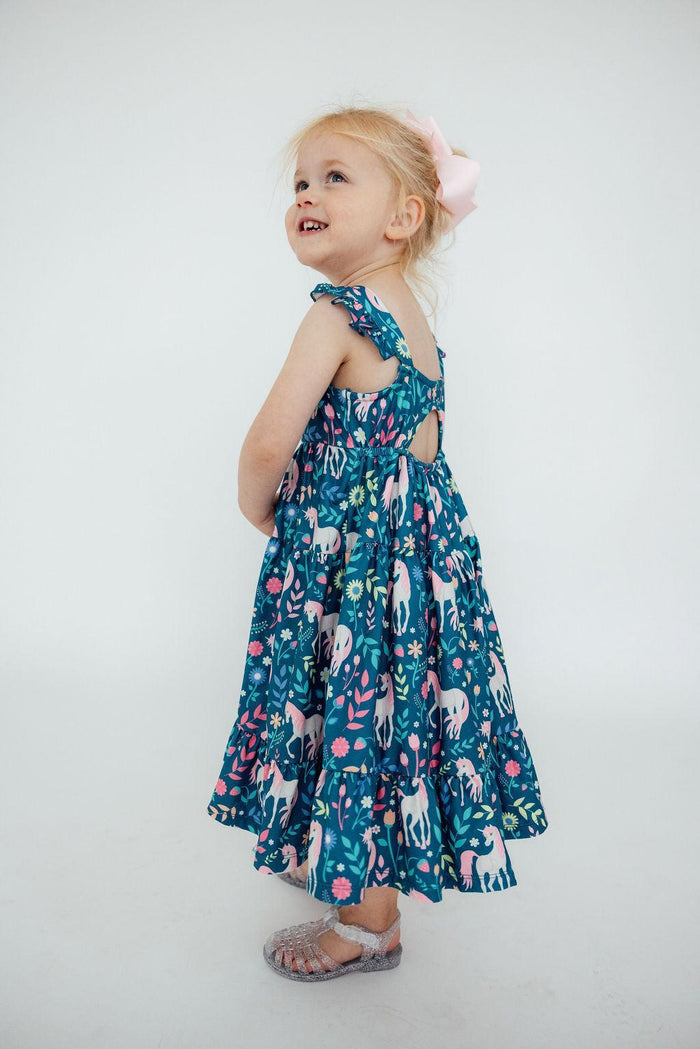 SALE Wish Upon a Unicorn Ruffle Maxi Dress-Mila & Rose ®