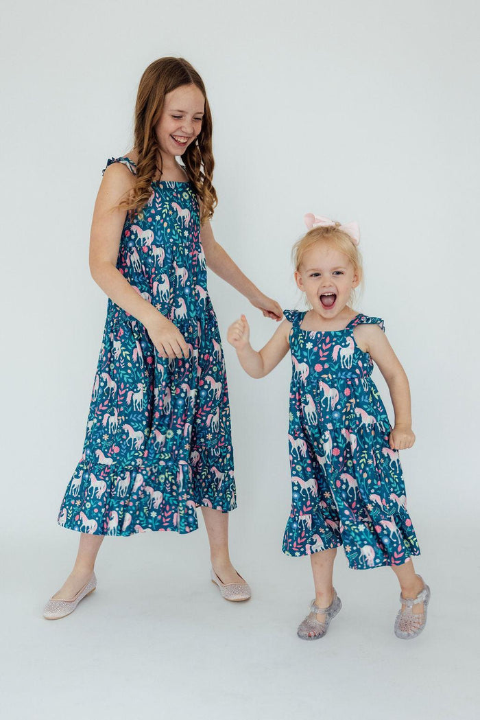 SALE Wish Upon a Unicorn Ruffle Maxi Dress-Mila & Rose ®