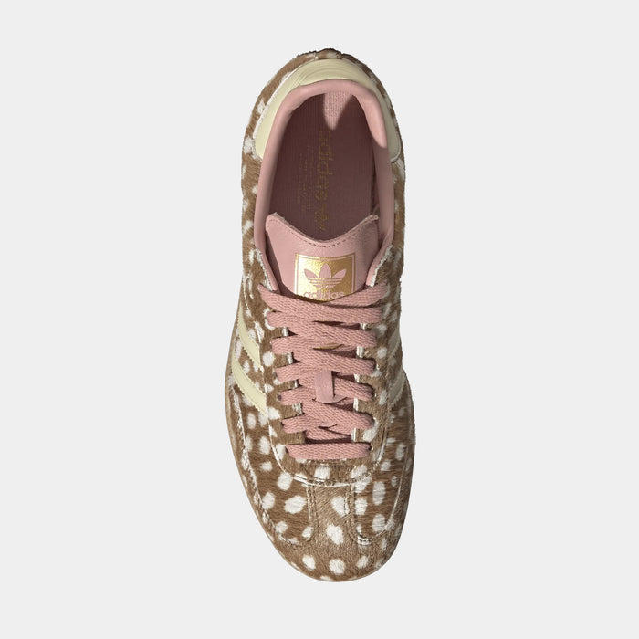 Samba OG Deer Print Womens Lifestyle Shoes (Brown Desert/Warm Vanilla/Wonder Mauve)