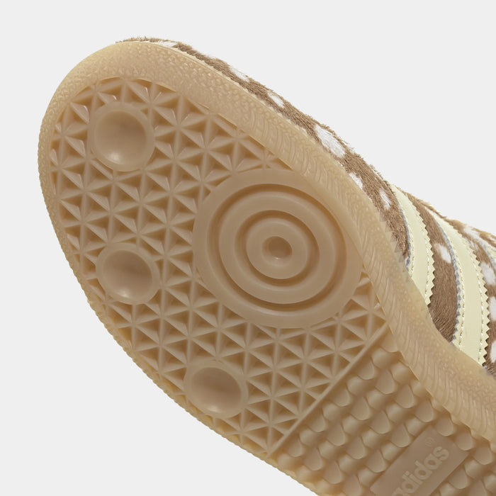 Samba OG Deer Print Womens Lifestyle Shoes (Brown Desert/Warm Vanilla/Wonder Mauve)