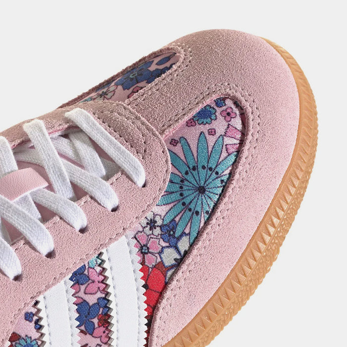Samba OG Liberty London Clear Pink Floral Grade School Lifestyle Shoes (Clear Pink/White/Gum 3)