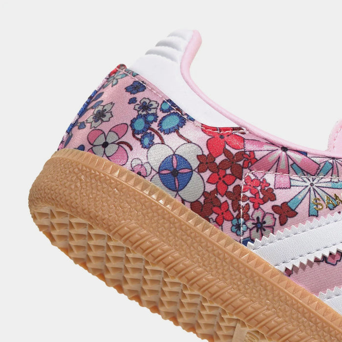 Samba OG Liberty London Clear Pink Floral Grade School Lifestyle Shoes (Clear Pink/White/Gum 3)