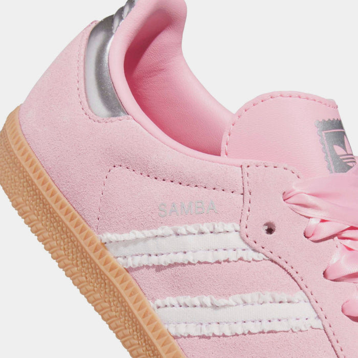 Samba OG Pink Ribbon Grade School Lifestyle Shoes (Pink)
